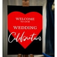 thumbnail image 2 of Darling Souvenir MADE WITH LOVE HeartLargeWelcomeSign, Decorative PosterWelcomeTo Our Wedding Poster For Easel Wedding Collection- 18x12, 2 of 5