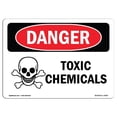 thumbnail image 1 of SignMission OS-DS-A-1218-L-2045 12 x 18 Po Signe de Danger OSHA - Produits Chimiques Toxiques, 1 of 1
