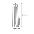 thumbnail image 6 of 20pcs Pleated Drapes Hooks Metal Curtain Pleating Hooks 4-Prongs Pinch Pleating Curtain Hooks for Drapes Curtain Pleater Tape Hooks for Window, 6 of 6