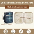 thumbnail image 7 of Xoenoiee Cross Geometry Pattern Bible Cover for Women, Large Quilted Case with Handle, Multifunction Bible Bag Carrying Case Study Supplies Accessories, Christian Gift for Women Men, 7 of 7