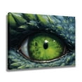 thumbnail image 2 of Póster de lienzo con un gran ojo de dragón verde para decoración de dormitorio, paisaje deportivo, decoración de oficina, regalo, estilo marco, 20 x 30 cm, 2 of 8