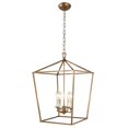 thumbnail image 1 of DecoMust Openwork Lantern Pendant Stairway Entry Kitchen Hall Foyer Fixture Chandelier (Gold), 1 of 4