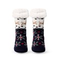thumbnail image 2 of Penkiiy Floor Socks for Men Women Christmas Gifts Casual Winter Warm Cotton Plush Thicker Anti-slip Floor Socks Knit Soft Socks Navy Socks, 2 of 2