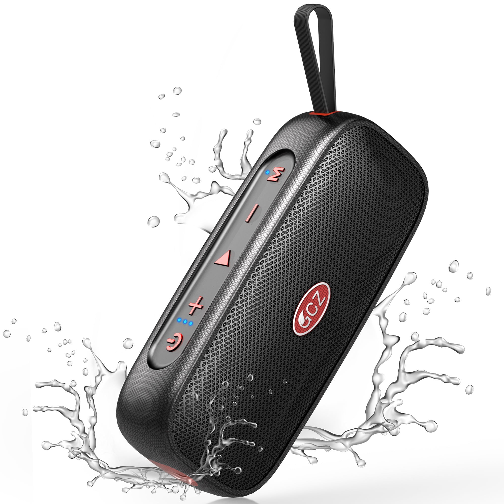GCZ Portable Bluetooth Speakers with Deep Basss, IPX7 Waterproof Speakers for Home Outdoors and Travel