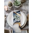 thumbnail image 3 of Cloth Napkins Set of 6 - 20x20 Inches, Navy Blue Marble Washable Reusable Table Napkins, Gold Modern Art Soft & Absortbent Dining Napkin for Party Wedding Hotel Restaurant, 3 of 8