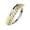 Gold, variant on Nose & Cartilage Bendable Hoop Ring with CZ Paved Half Circle Line 18g or 20g