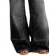 thumbnail image 5 of Jeans Flamingals de pierna ancha con cordón a la mitad de la cintura, negros, para mujer, 5 of 5