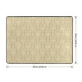 thumbnail image 2 of Area Rugs For Living Room Decor - Damask Beige Tan Brown Soft Anti Slip Throw Washable Rugs 5x7 For Bedroom, Indoor Carpet For Bedroom Living Room 80x58In, 2 of 7