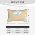 thumbnail image 6 of YFYANG Super Soft Rectangular Plush Cushion Cover (Without Pillow Insert), Pastel Floral Textures Comfort and Non-Pilling Hidden Zip Bedroom Sofa Pillowcases, 20"x30", 6 of 9