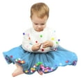 thumbnail image 3 of LEEy-world Robe de Princesse pour Petites Filles, Manches Volantes, Imprimé Fleurs, Volants, Robe d'Été de Plage, Robe de Fête, Bleu Clair, 3 of 5
