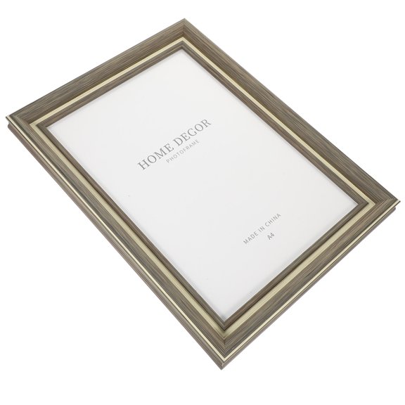 OULII Nordic Style Light Brown Wooden Picture Frame for Home Wall Hanging and Photo Display