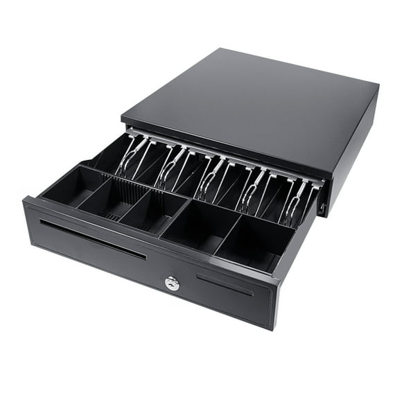 Amdohai POS Cash Register Drawers Cashier Cashbox with 5 Bill 5 Coin Money Register RJ11