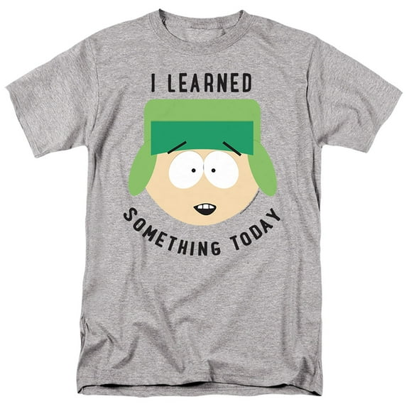 South Park I Learned Something Today Unisex Adult T-Shirt, White, 3X-Large