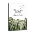 thumbnail image 2 of You Are Our Greatest Adventure Woodland Nursery Inspirational-1 Poster Wrapped Wooden Frame Wall Decor,Canvas Wall Art for Living Room,Bedroom,Office,Ready to Hang, 2 of 6