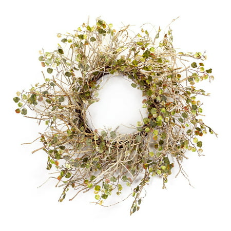 UPC 746427621380 product image for Melrose International Birch Branch Wreath with Mini Leaves | upcitemdb.com