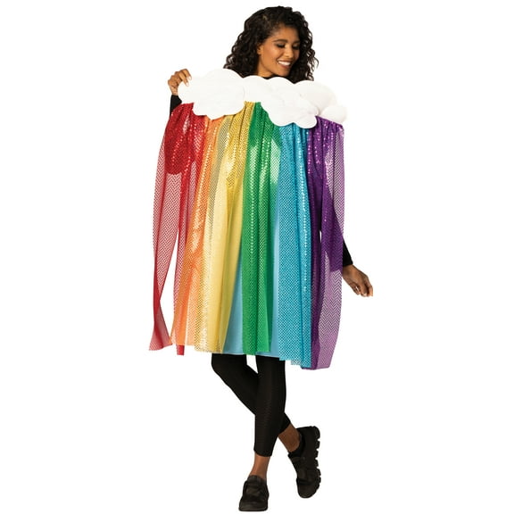 Rasta Imposta Rainbow with Rain Cloud Costume, Men and Women's, Multicolor, Adult One Size, R1231-OS