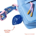 thumbnail image 5 of Oodles Blue Smiley Floral Print Cross-Body Pet Waste Bag Carrier with Removable Strap, One Size, 5 of 9