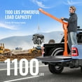 thumbnail image 2 of KFFKFF Grue de Lit de Camion Motorisée, 1100 lbs, Grue Pliable Attachée au Camion avec Treuil Électrique 3500 lbs, Grue de Camion en Acier avec Rotation à 360° pour la Manutention de Matériaux en Construction, Usine, 2 of 9