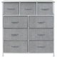 thumbnail image 1 of Torre de Almacenamiento Moderna de 9 Compartimentos de Tela y Metal de GGI International, Color Gris, 1 of 5