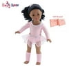 Emily Rose 18 Inch Doll Champion Ice Skater 18" Doll Outfit Playset | Fits American Girl Doll | 18" Doll Ice Skating Ballet Ballerina Warm-up | GIFT BOXED!