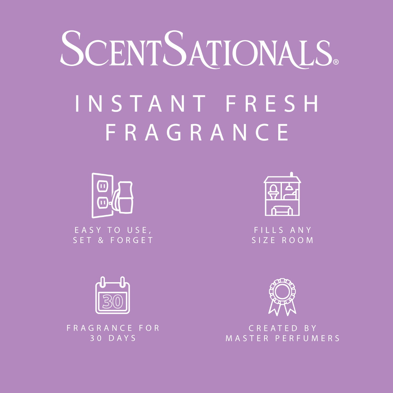 ScentSationals Aroma Accent Fragrance Oil, Lilac Blossom