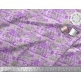 thumbnail image 2 of Soimoi Poly Georgette Fabric Human & Stamps Vintage Printed Fabric 1 Yard 52 Inch Wide, 2 of 3
