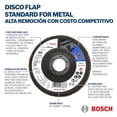 thumbnail image 4 of Disco Flap Bosch Alto Rendimiento G-60 10 Pzas., 4 of 4