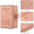 thumbnail image 5 of Passport Holder for Travel Essentials, Passport Wallet Cover Case for Travel Must Haves Accessories,Passport Book Holders for Women and Men(light pink), 5 of 5