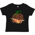 thumbnail image 3 of Inktastic Cheetah Print Pretty Pumpkin with Fall Leaves Boys or Girls Toddler T-Shirt, 3 of 5