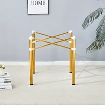 Stainless Steel Folding Table Frame,Multifunctional Folding Table Bases for Space-Saving,Golden