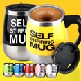 thumbnail image 2 of Amdohai 400ml Mugs Automatic Electric Self Stirring Mug Cup Coffee Milk Mixing Mug Smart Stainless Steel Juice Mix Cup Drinkware, 2 of 8