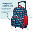 thumbnail image 4 of Wildkin Kids Rolling Luggage for Boys and Girls, Carry on Luggage Size is Perfect for School and Overnight Travel, Measures 16 x 12 x 6 Inches (Transportation), 4 of 7