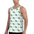 thumbnail image 2 of Easygdp Turtle Men's Tank Top, Sleeveless Muscle T Shirts, Breathable, Quick-Dry, Loose for Gym, Running, Fitness - Large, 2 of 9