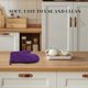 thumbnail image 5 of 1 Pair Heat Resistant Cotton Oven Gloves Pot Holders Baking Cooking Mittens Purple, 5 of 5