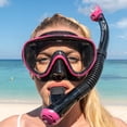 thumbnail image 4 of TUSA Sport Adult Serene Mask and Dry Snorkel Combo, with Reusable Travel Bag, White/White, 4 of 4