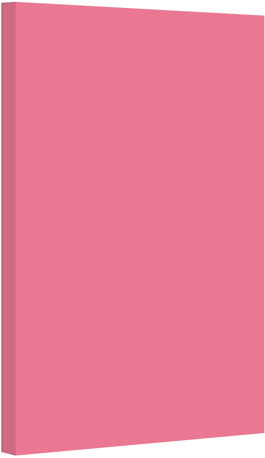 Color Paper, 8.5” x 11”, 20 lb / 75 gsm, Pink , 500 Sheets