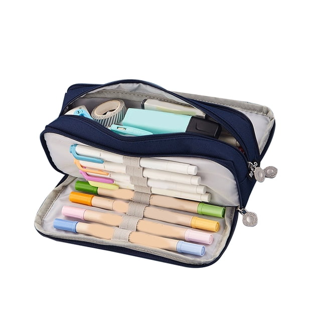 Canvas Pencil Pouch,Pencil Pouch With 3 Handheld Pen Bag Large Capacity Pencil Pouch Highly Recommended