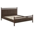 thumbnail image 6 of Ginny Full Size Vegan Leather Platform Bed Frame in Wenge Mushroom, 6 of 10