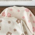 thumbnail image 6 of NOLDARES Baby Toddler Infant Girl Outfits Set for Winter Long Sleeve Sweatshirt + Elastic Waist Pants 2 Piece Clothes(Pink,1-2 Y), 6 of 9
