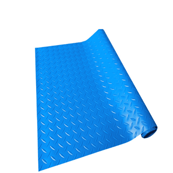 ICERUN Pool Ladder Pad for Enhanced Stability,Herringbone Non-Slip PVC Pool Mat for Optimal Protection,Space-Saving Ladder Mat,24 x 9 Inch