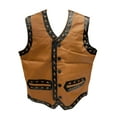 thumbnail image 2 of Warriors Faux Leather Vest - Mens Small, 2 of 5