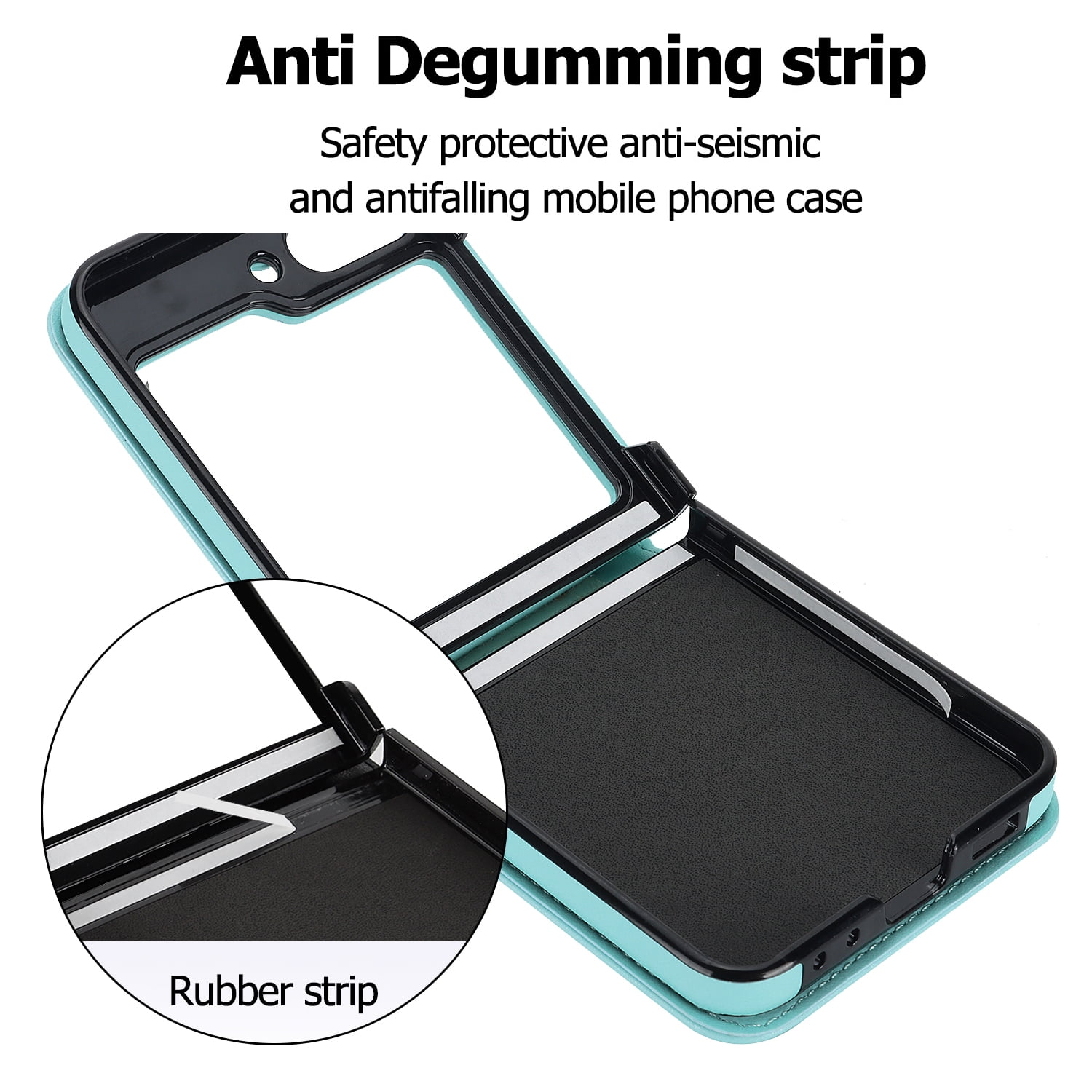 for Samsung Galaxy Z Flip 7 Crossbody Wallet Case with Built-in Card Slots Premium PU Leather Wristlet Strap and Lanyard, Carrying Handbag Phone Case for Samsung Galaxy Z Flip 7 Women Girls, Green