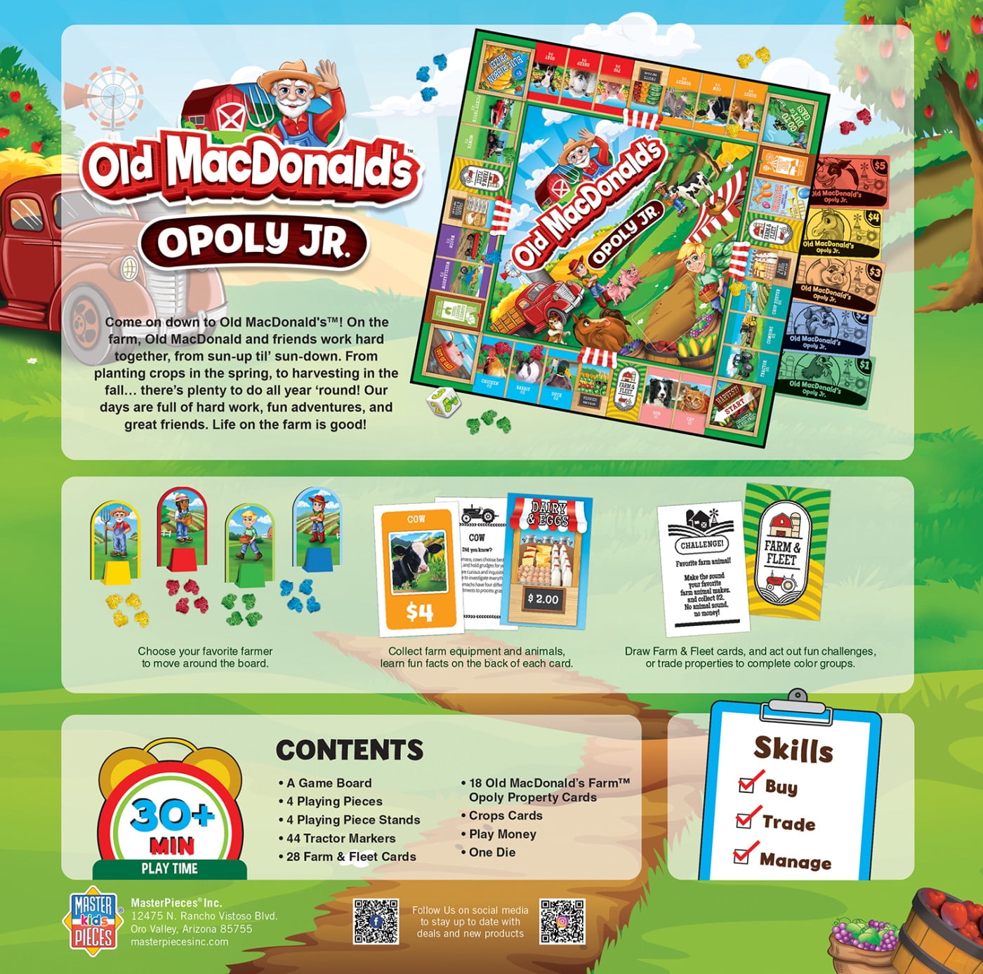 Masterpieces Kids Games - Old Macdonald's Farm - Stinky Pig Kids