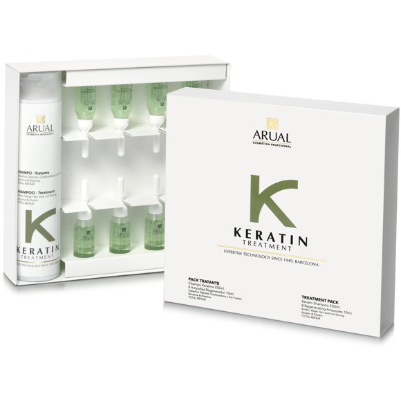 Tratamiento Regenerador De Keratina Arual 8 Ampolletas