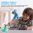 thumbnail image 2 of Electric Walking Dinosaur Toy with Transparent Rotating Gears, Colorful LED Lights & Dynamic Music, Universal Moving Toy for Toddlers, Perfect Christmas Holiday Gift for Kids, 2 of 6
