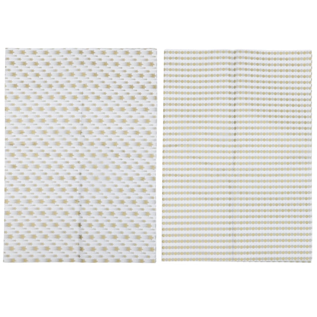 40 hojas Golden Series Wrapping Papers Dot Star Impreso Flower Wrappers