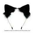 thumbnail image 2 of Furry for Ears Hair Hoop Plush Kitten Ears Hairband Ears Headband for Washing Face Makeup Lovely Photo Props, 2 of 9