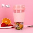 thumbnail image 4 of Electric Juicer Blender USB Rechargeable Fruit Blender Cup Smoothie Maker Multi-Function Food Processor (Blue), 4 of 5