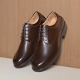 thumbnail image 2 of Zapatos Oxford de Vestir para Hombre Bruno Marc Talla 10.5 Marrón con Cordones, 2 of 7