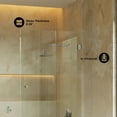 thumbnail image 4 of Voltaire 24 x 58 Frameless Pivot 3/8 in. (10mm) Ultra Clear Tempered Glass Tub Door with Nickel Brushed Hardware, 4 of 6